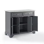 Desserte de cuisine Avery – Crosley : Bois franc, fini nickel brossé