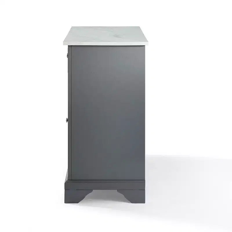Desserte de cuisine Avery – Crosley : Bois franc, fini nickel brossé