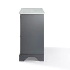 Desserte de cuisine Avery – Crosley : Bois franc, fini nickel brossé