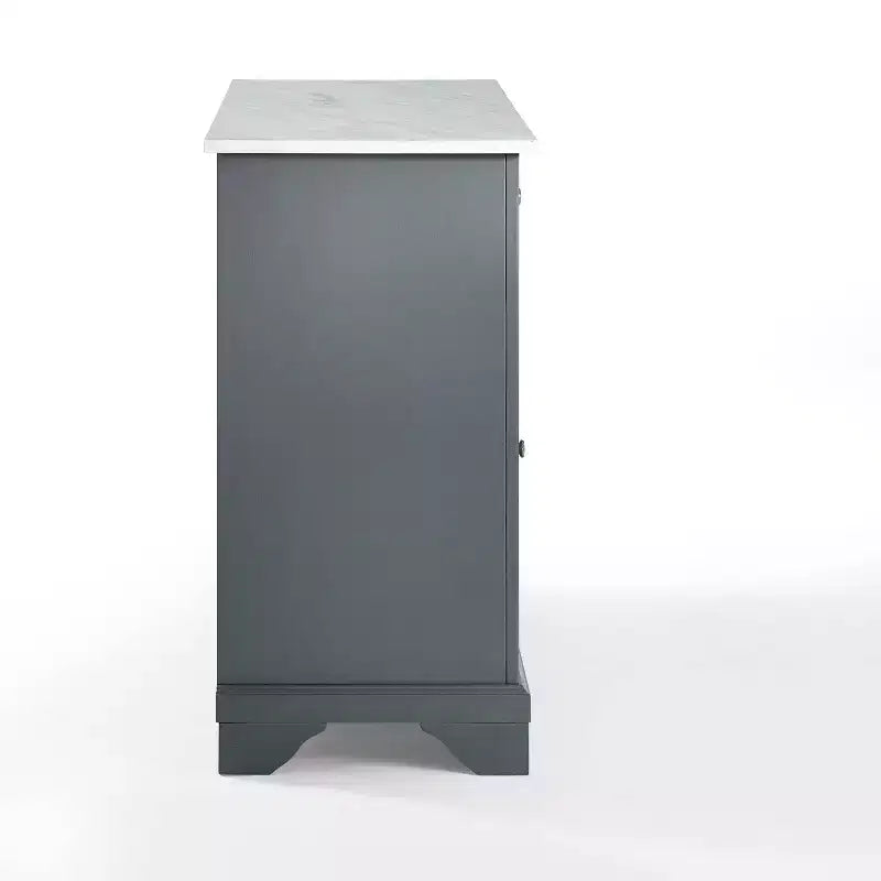 Desserte de cuisine Avery – Crosley : Bois franc, fini nickel brossé