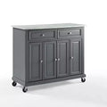 Desserte de cuisine Avery – Crosley : Bois franc, fini nickel brossé