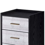 Armoire 17" Myles - Acme Furniture : Structure métallique, Rangement à bijoux 5 portes, Aucun assemblage requis
