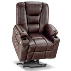 Fauteuil inclinable compact électrique, massant et chauffant (spécialement conçu pour les personnes âgées de petite taille)