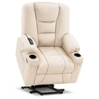 Fauteuil inclinable compact électrique, massant et chauffant (spécialement conçu pour les personnes âgées de petite taille)