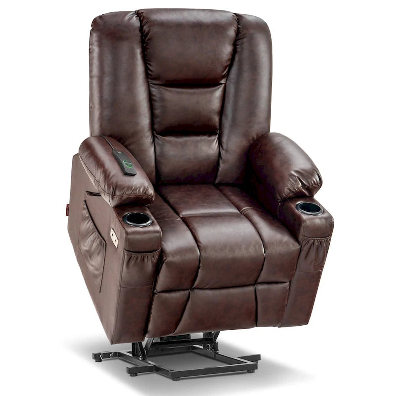 Fauteuil inclinable compact électrique, massant et chauffant (spécialement conçu pour les personnes âgées de petite taille)
