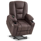 Fauteuil inclinable compact électrique, massant et chauffant (spécialement conçu pour les personnes âgées de petite taille)