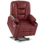 Fauteuil inclinable compact électrique, massant et chauffant (spécialement conçu pour les personnes âgées de petite taille)