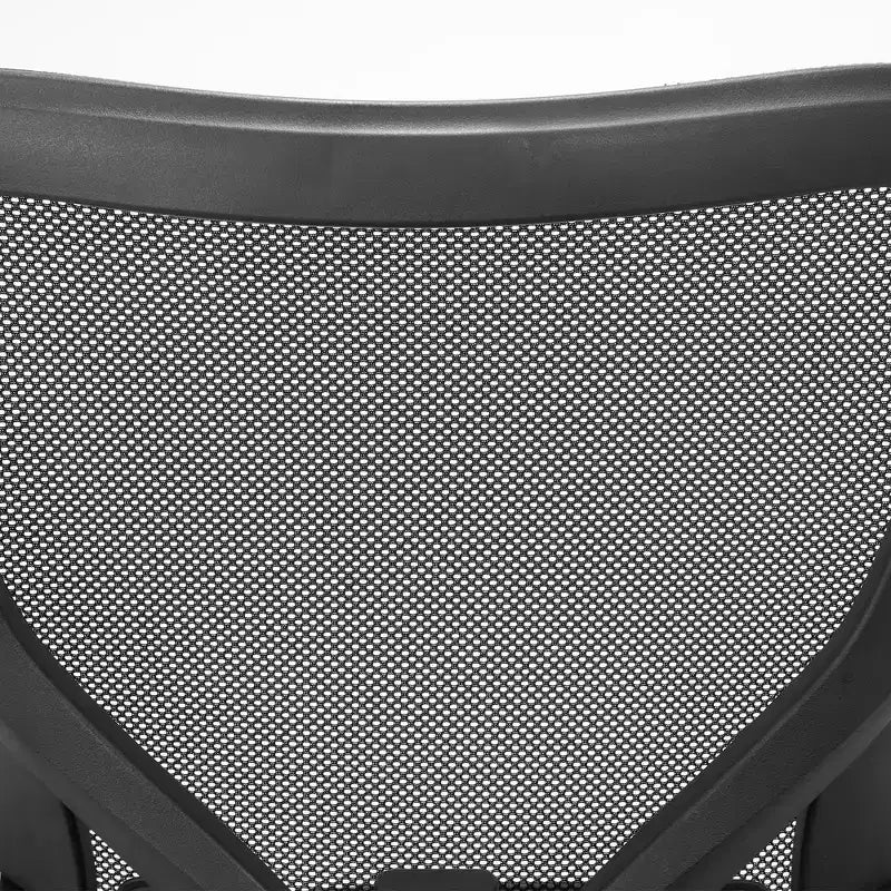 Chaise de bureau VECELO avec dossier mi-haut en maille, hauteur et soutien lombaire réglables, chaise d'ordinateur ergonomique pour la maison/le bureau/le travail, Noir