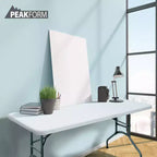 Table de banquet polyvalente Peakform, pliante, légère, durable, avec base sécurisée, pour événements intérieurs et extérieurs, 1,80 m, blanche