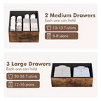Commode de chambre à 5 tiroirs, Petites commodes et chiffonnniers, Meuble de rangement vertical avec tiroirs en tissu
