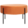 Pouf cocktail rond en velours