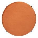 Pouf cocktail rond en velours