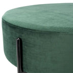 Pouf cocktail rond en velours