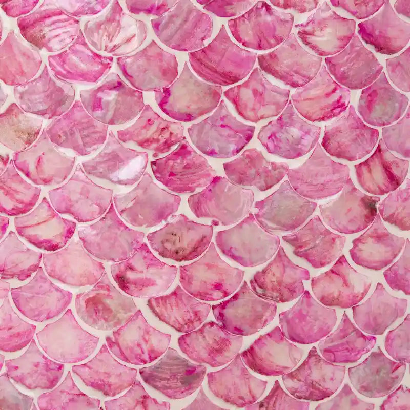 Table d'appoint ronde rose profond — 35 cm l x 35 cm P x 50 cm H — 35,5 cm l x 35,5 cm P x 51 cm H