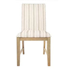 HomePop Lot de 2 chaises de salle à manger en bois rembourrées avec tablier en contreplaqué, capacité de 136 kg