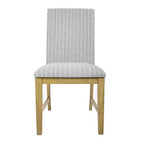 HomePop Lot de 2 chaises de salle à manger en bois rembourrées avec tablier en contreplaqué, capacité de 136 kg