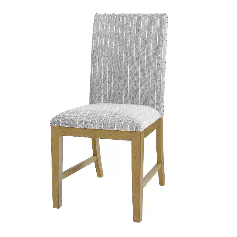 HomePop Lot de 2 chaises de salle à manger en bois rembourrées avec tablier en contreplaqué, capacité de 136 kg