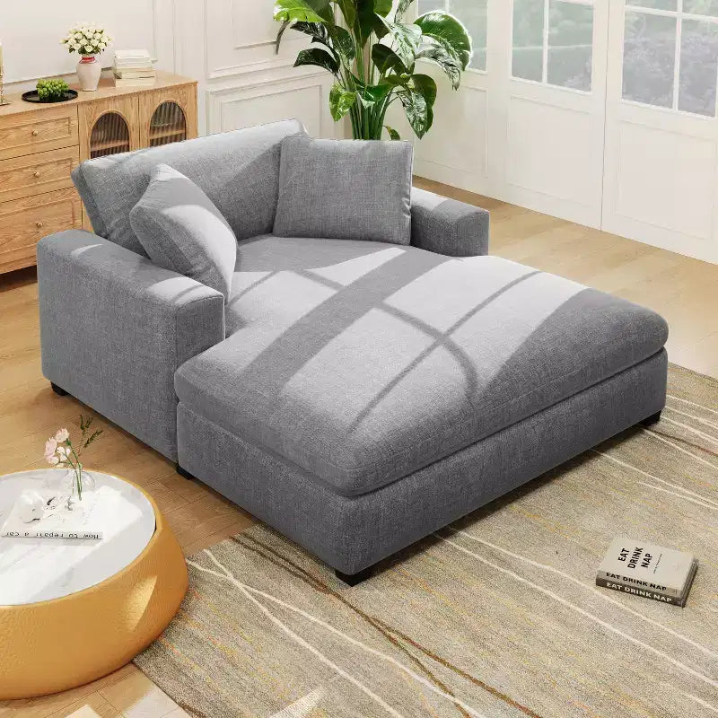 Christopher Knight Home Brice Grand Canapé Modulable en Tissu avec Oreillers