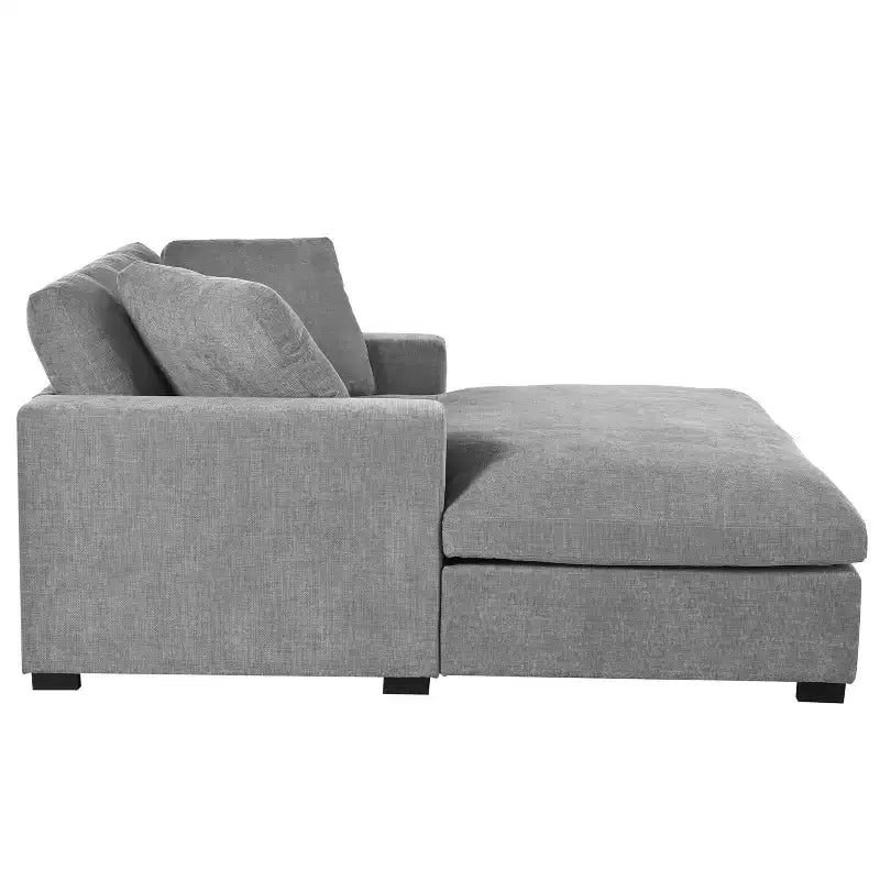 Christopher Knight Home Brice Grand Canapé Modulable en Tissu avec Oreillers