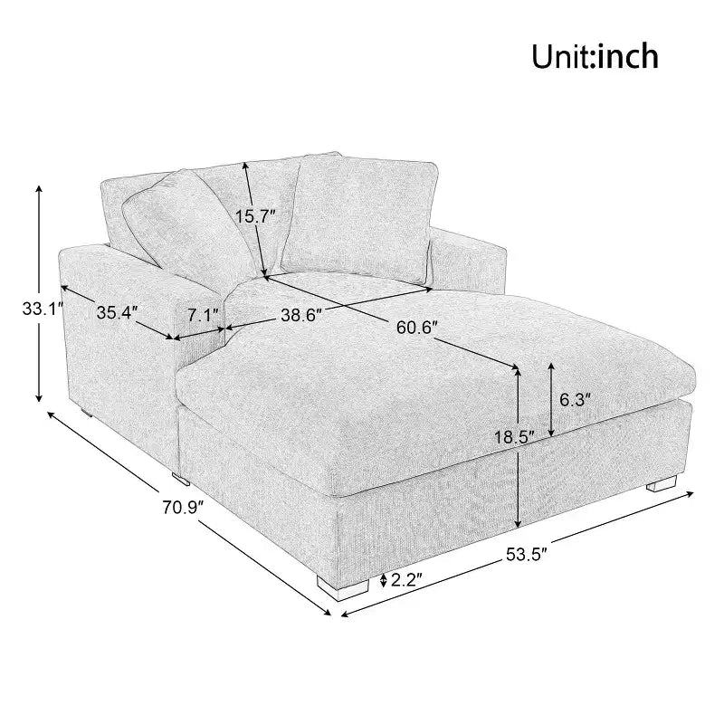 Christopher Knight Home Brice Grand Canapé Modulable en Tissu avec Oreillers