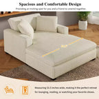 Christopher Knight Home Brice Grand Canapé Modulable en Tissu avec Oreillers