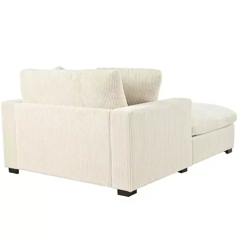Christopher Knight Home Brice Grand Canapé Modulable en Tissu avec Oreillers