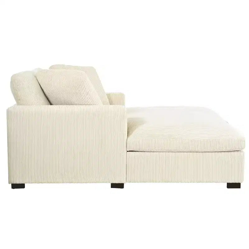 Christopher Knight Home Brice Grand Canapé Modulable en Tissu avec Oreillers