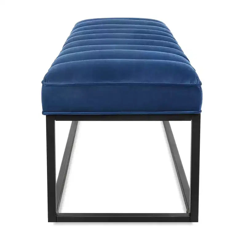 Banc rembourré GDFStudio Oakley avec piètement en métal