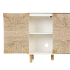 Nathan James Lot de 2 consoles de table Beacon en jonc de mer avec portes