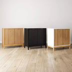 Console Nathan James Jasper en bois cannelé avec portes