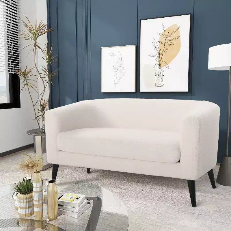 Christopher Knight Home Mava Canapé deux places intérieur rembourré Glamour