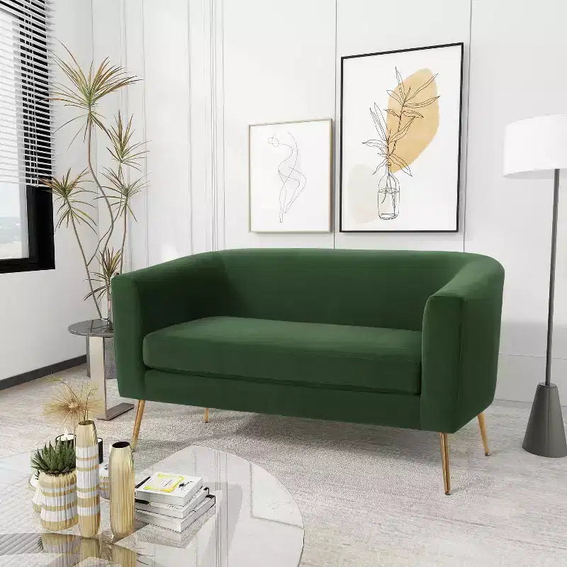 Christopher Knight Home Mava Canapé deux places intérieur rembourré Glamour