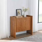 Buffet en noyer MDF, meuble de rangement pour salle à manger, meuble de rangement de style campagnard, convient pour l'entrée, le couloir, le salon, la cuisine, la salle à manger