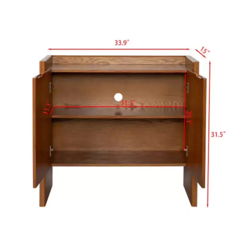 Buffet en noyer MDF, meuble de rangement pour salle à manger, meuble de rangement de style campagnard, convient pour l'entrée, le couloir, le salon, la cuisine, la salle à manger