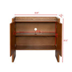 Buffet en noyer MDF, meuble de rangement pour salle à manger, meuble de rangement de style campagnard, convient pour l'entrée, le couloir, le salon, la cuisine, la salle à manger