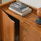 Buffet en noyer MDF, meuble de rangement pour salle à manger, meuble de rangement de style campagnard, convient pour l'entrée, le couloir, le salon, la cuisine, la salle à manger