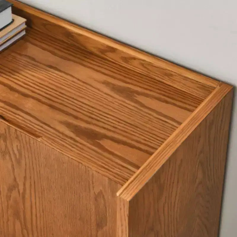 Buffet en noyer MDF, meuble de rangement pour salle à manger, meuble de rangement de style campagnard, convient pour l'entrée, le couloir, le salon, la cuisine, la salle à manger