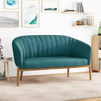 Causeuse contemporaine touffetée en bois de bouleau Jelm de GDFStudio