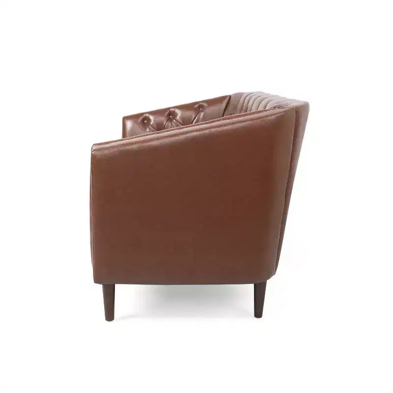 Causeuse contemporaine touffetée en bois de bouleau Jelm de GDFStudio