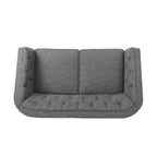 Causeuse contemporaine touffetée en bois de bouleau Jelm de GDFStudio