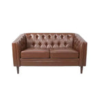 Causeuse contemporaine touffetée en bois de bouleau Jelm de GDFStudio