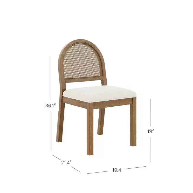 Nathan James Ensemble de 2 chaises de salle à manger Bailey Boucle