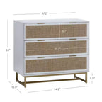 Lot de 2 commodes en rotin Kova Nathan James