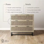 Lot de 2 commodes en rotin Kova Nathan James