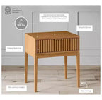 Nathan James Lot de 2 tables de chevet cannelées en bois Jasper