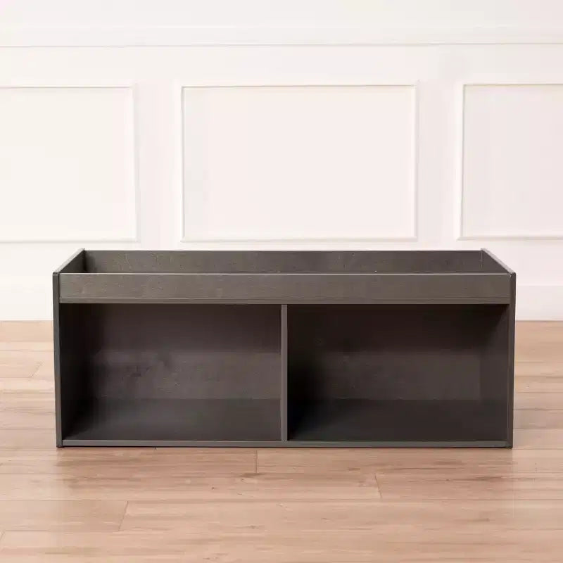 Meuble de rangement double face ECR4Kids avec plateau d'activités et miroir, mobilier de classe