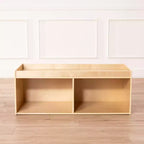 Meuble de rangement double face ECR4Kids avec plateau d'activités et miroir, mobilier de classe