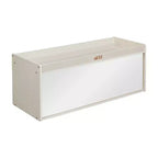 Meuble de rangement double face ECR4Kids avec plateau d'activités et miroir, mobilier de classe