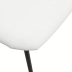 LeisureMod Lyra Series - Lot de 2 chaises de salle à manger modernes rembourrées, assise en cuir avec dossier en hêtre et pieds en fer, pour cuisine moderne, salle à manger, maison, café