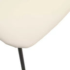 LeisureMod Lyra Series - Lot de 2 chaises de salle à manger modernes rembourrées, assise en cuir avec dossier en hêtre et pieds en fer, pour cuisine moderne, salle à manger, maison, café